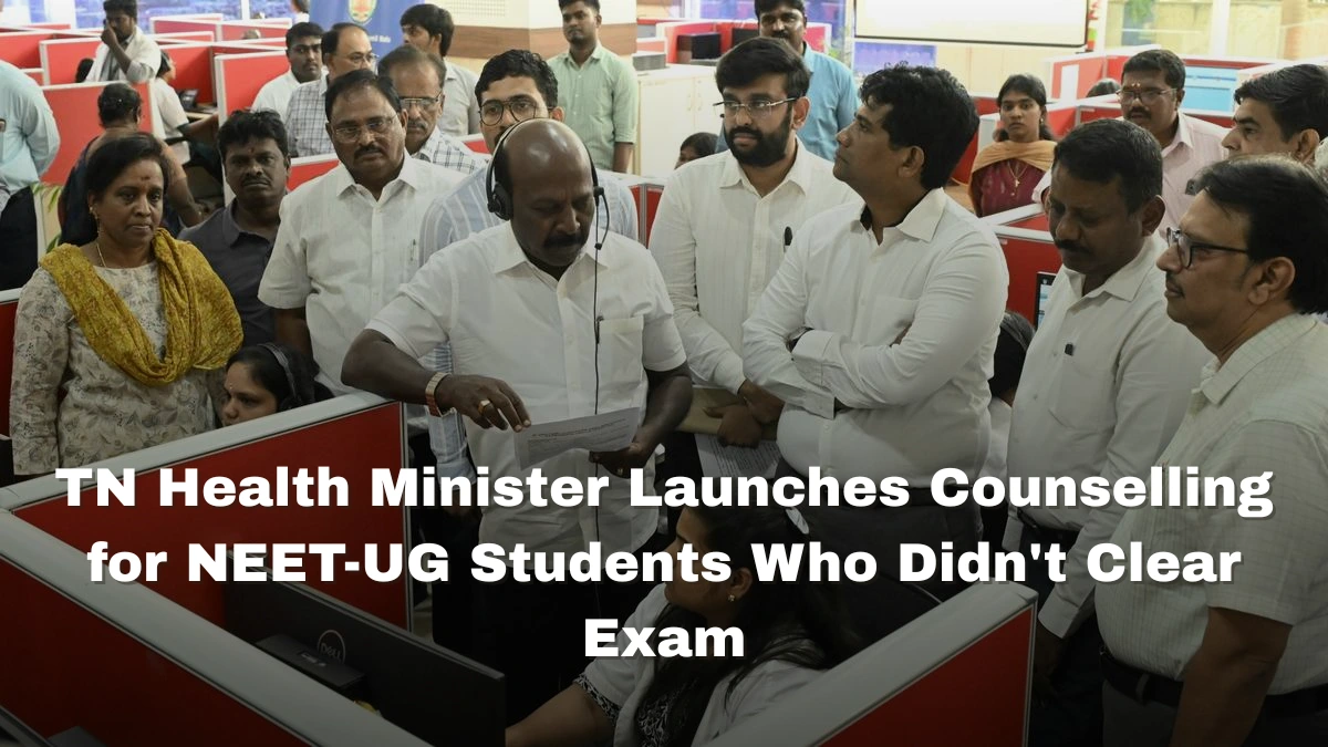 TN Health Minister Launches Counselling for NEET-UG Students Who Didn't Clear Exam