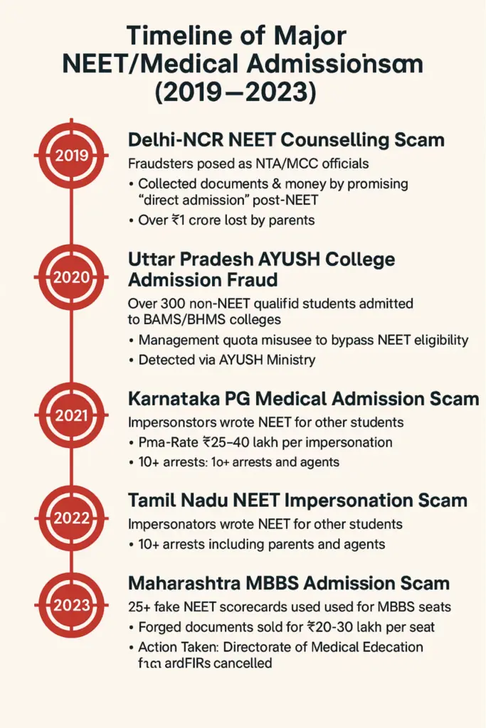 Medical college admission scam