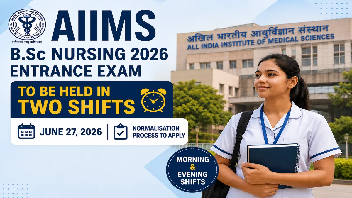 AIIMS B.Sc Nursing 2026 Entrance Exam Schedule