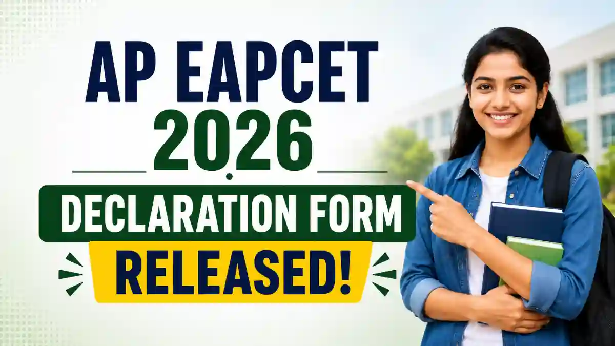 AP EAPCET Declaration Form 2026 Released