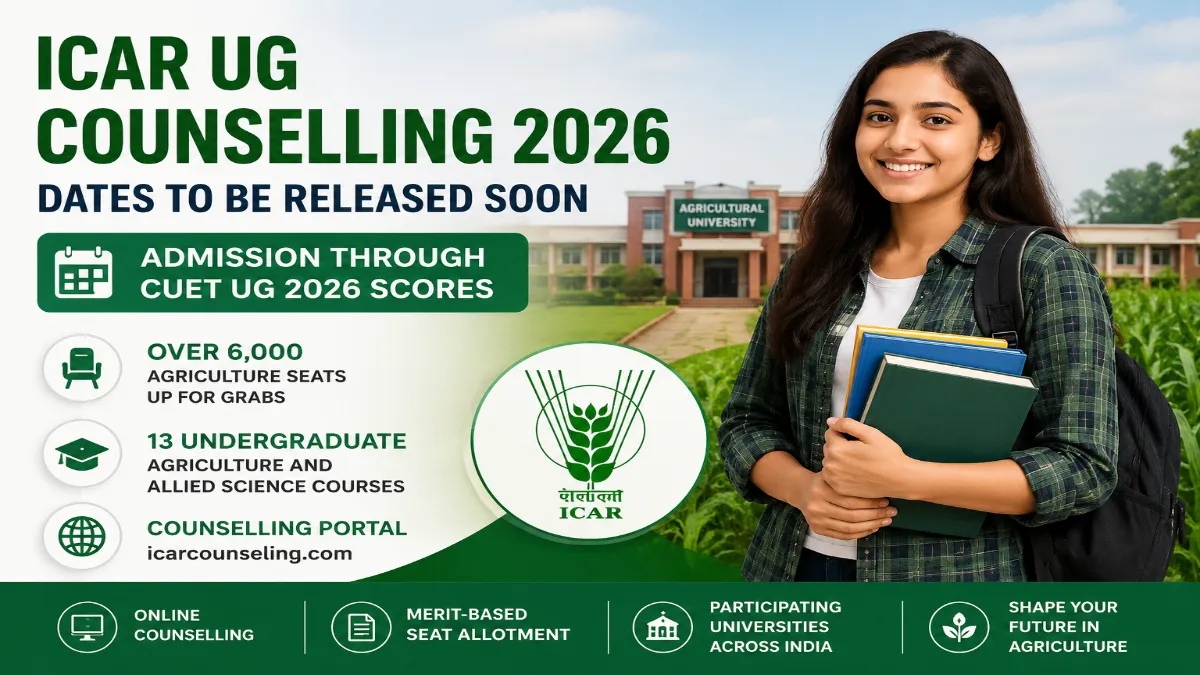 ICAR UG Counselling 2026 Dates to Be Released Soon
