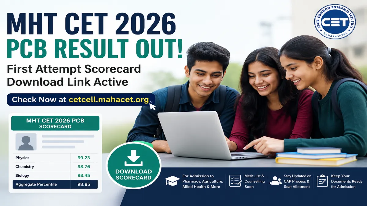 MHT CET 2026 PCB Results