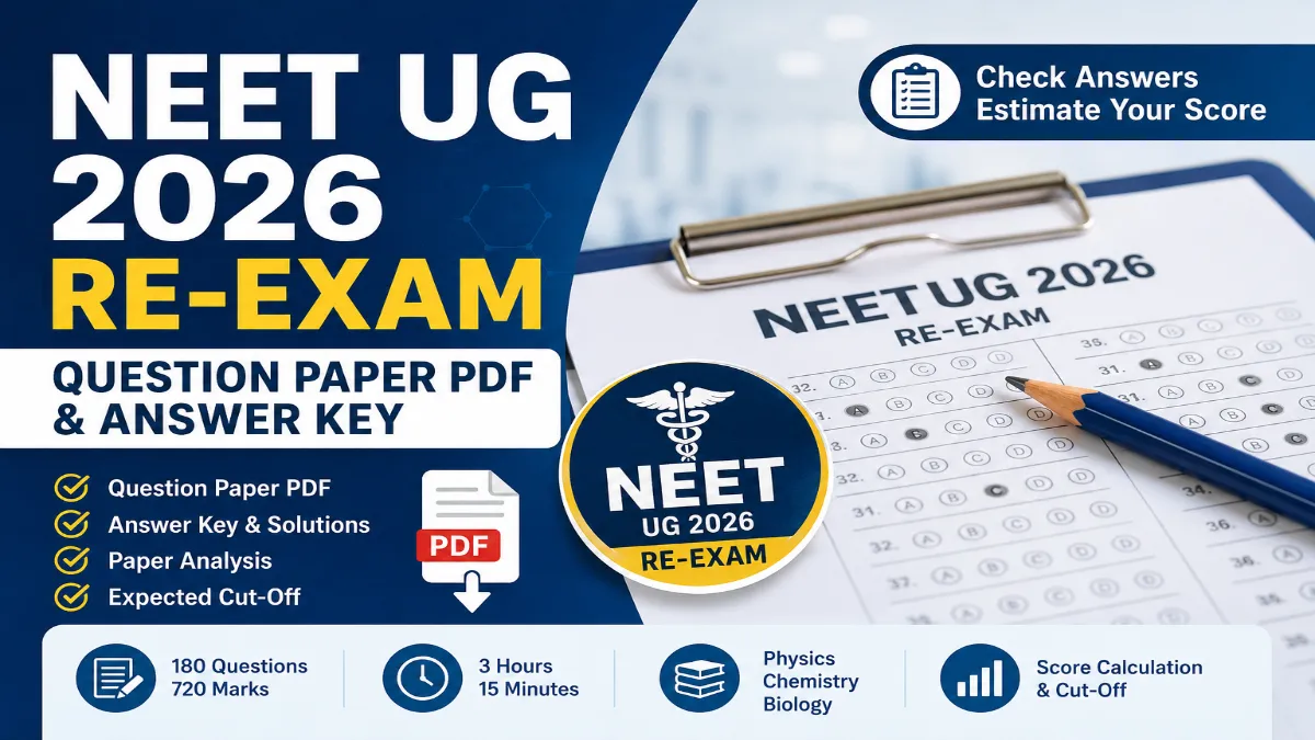 NEET UG 2026 Re-Exam Question Paper PDF & Answer Key Download