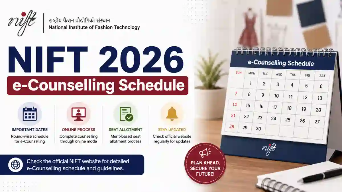 NIFT 2026 e-Counselling Schedule