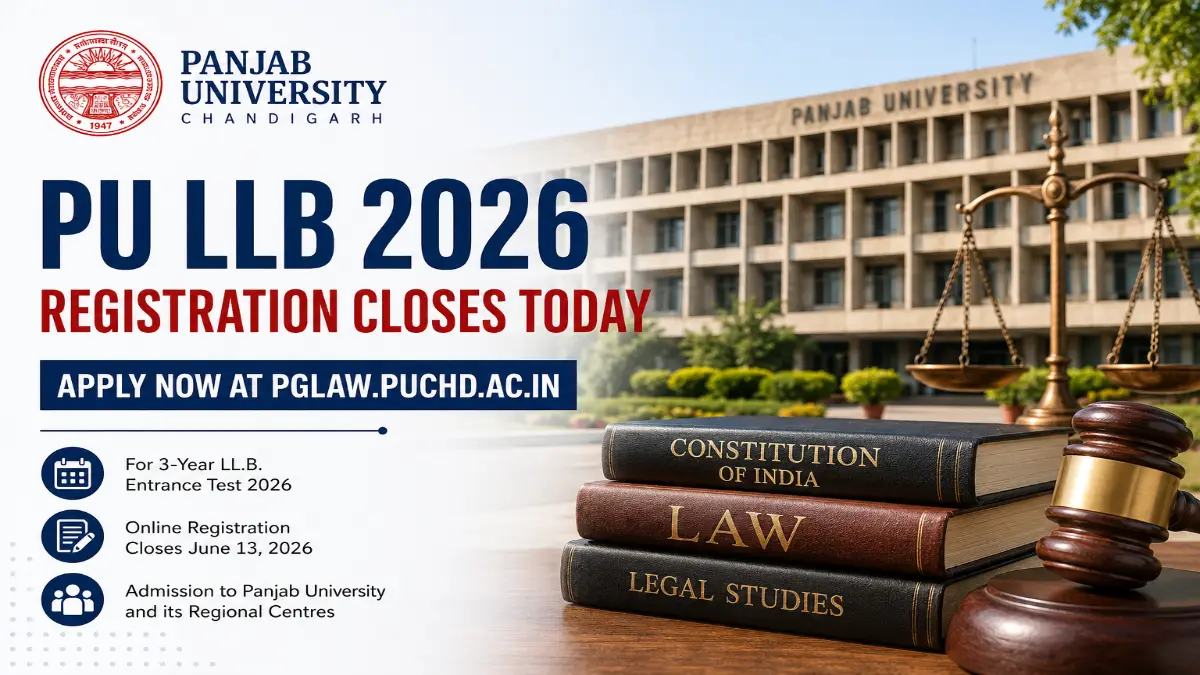 PU LLB 2026 Registration Closes Today