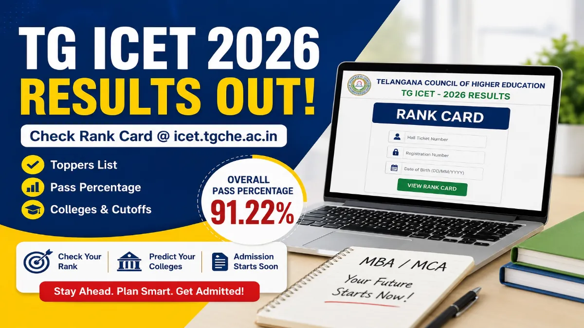 TG ICET 2026 Result OUT