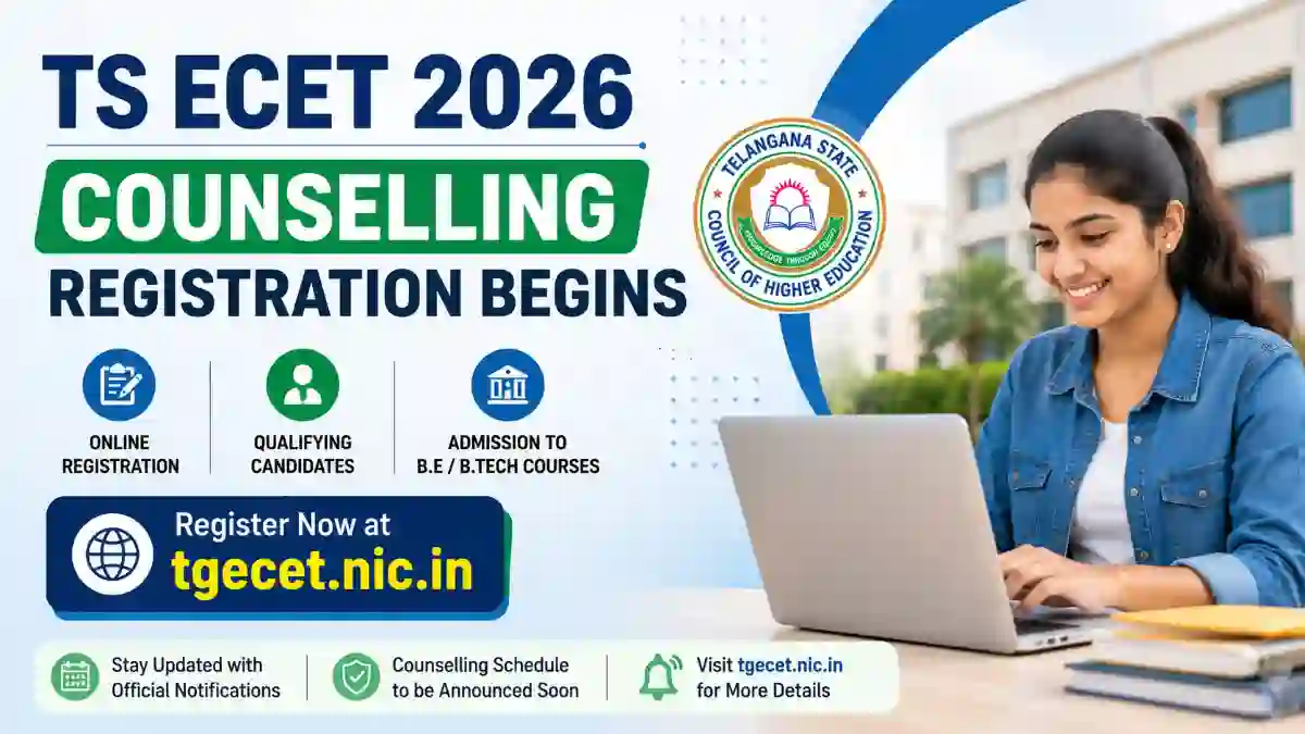 TS ECET 2026 Counselling Registration Begins at tgecet.nic.in