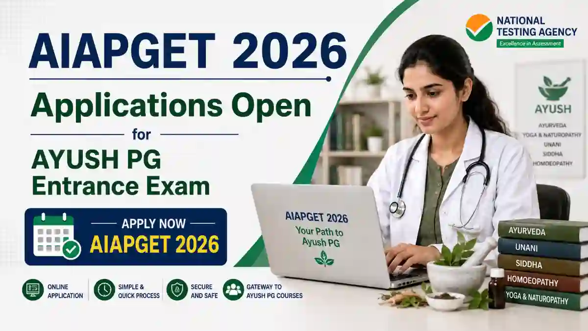 AIAPGET 2026 Applications Open for AYUSH PG Entrance Exam