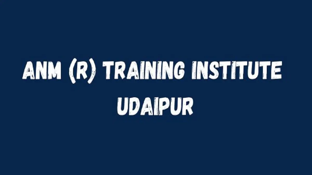 ANM (R) Training Institute Udaipur