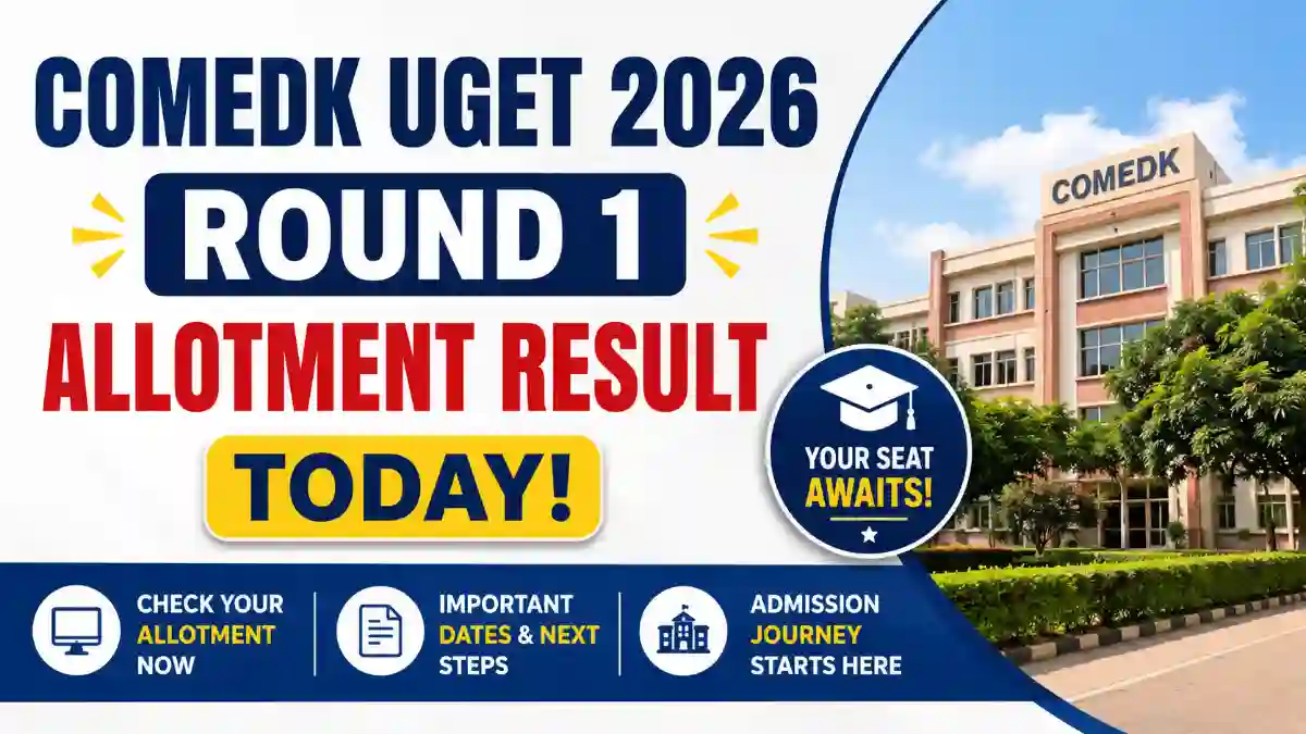 COMEDK UGET 2026 Round 1 Allotment Result