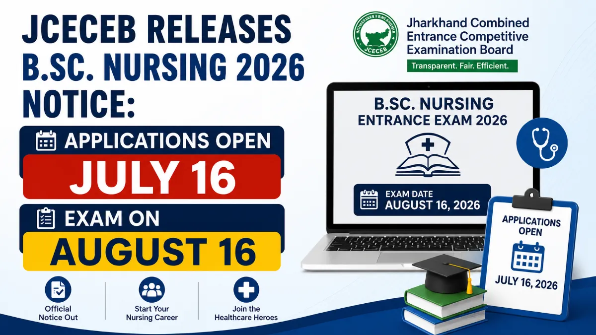 JCECEB RELEASES B.SC NURSING 2026 NOTICE