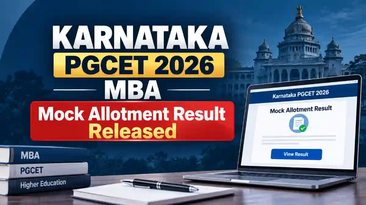 Karnataka PGCET 2026 MBA Mock Allotment Result