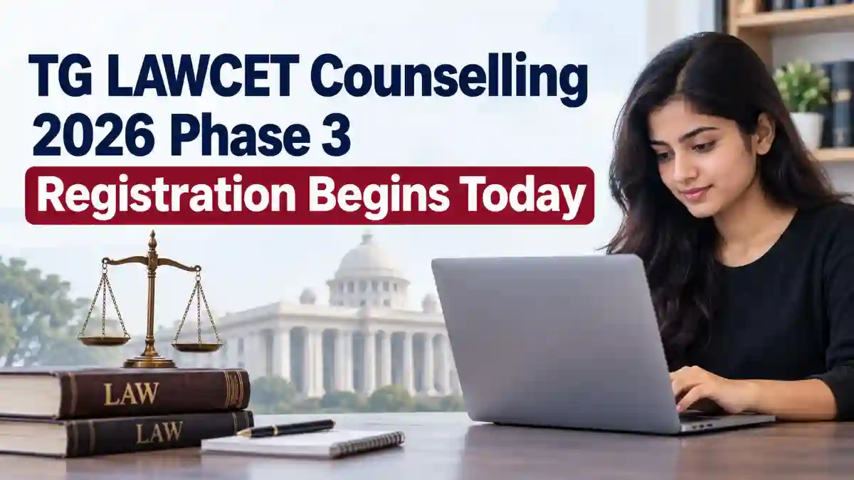 TG LAWCET Counselling 2026 Phase 3 Registration
