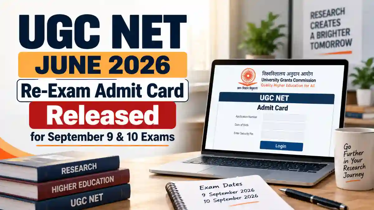 UGC NET June 2026 Re-Exam Admit Card