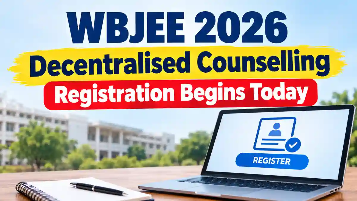 WBJEE 2026 Decentralised Counselling