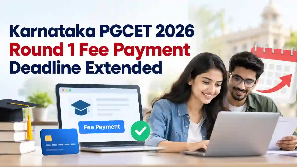 Karnataka PGCET 2026 Round 1 Fee Payment