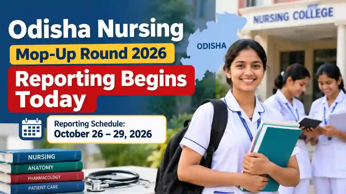 Odisha Nursing Mop-Up Round 2026
